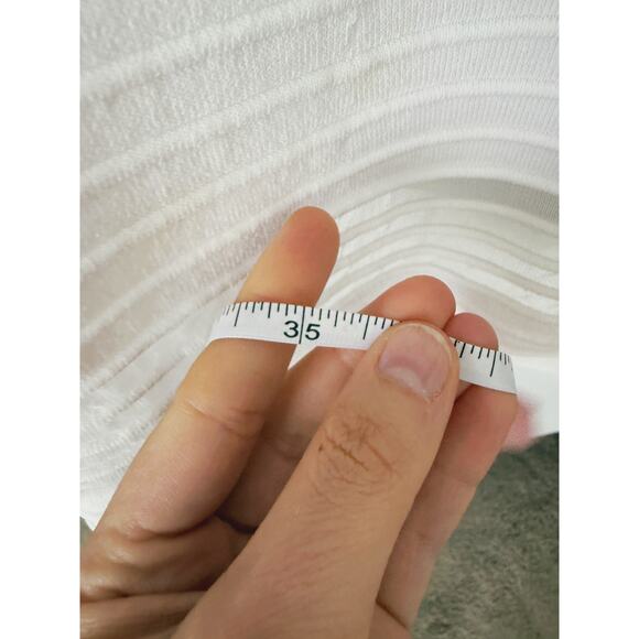 French Connection Illusion Fit & Flare Crepe Knit Mini Dress White 2 Classic - Picture 13 of 14